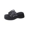 Slippers Women's Summer Wear Fashion New Beach Muffin Thick Bottom Sequins Beautiful Cool Slippers