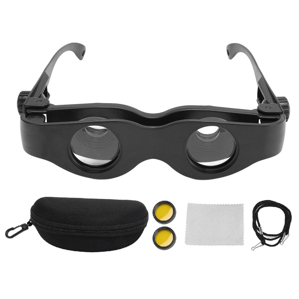 3X Angelfernglas Brille Gelbfilter Unabhängig Manuelle Fokussierung Angelfernglas Brille