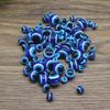 Economical 1000Pcs/Pack 4/6/8mm Evil Eyes Beads For Jewelry Making Blue Round Smooth Beads For DIY Bracelet Necklace Earrings