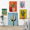 Poster Trendy Cactus Deserto Boho Western Messico Girly Estate Stampe Minimaliste Pittura su Tela Arte da Parete Immagine Decorazione Stanza Casa