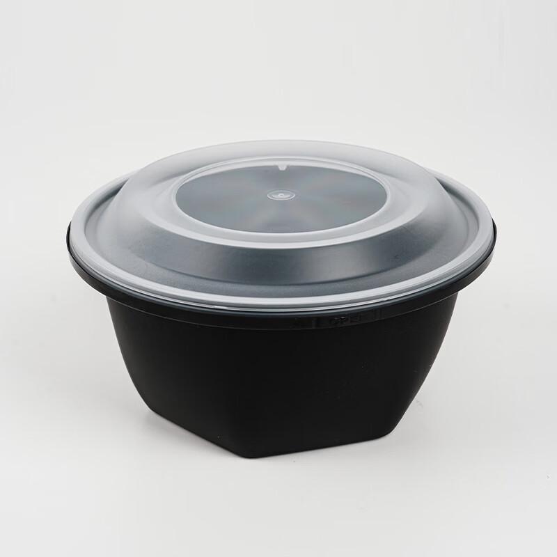 Jingzhifeng Disposable Tamper-Evident Round Meal Boxes Inner Tray (300 pcs/box)