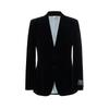 velvet single-breasted blazer 648932-Z8AMW-1000