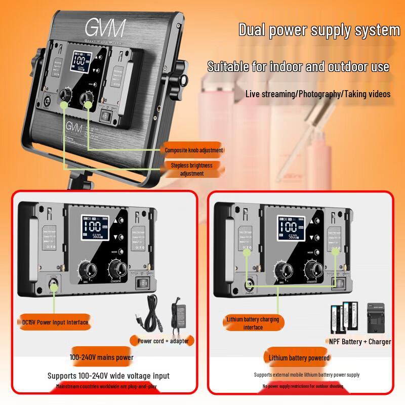 GVM 850D RGB LED Video Panel Light