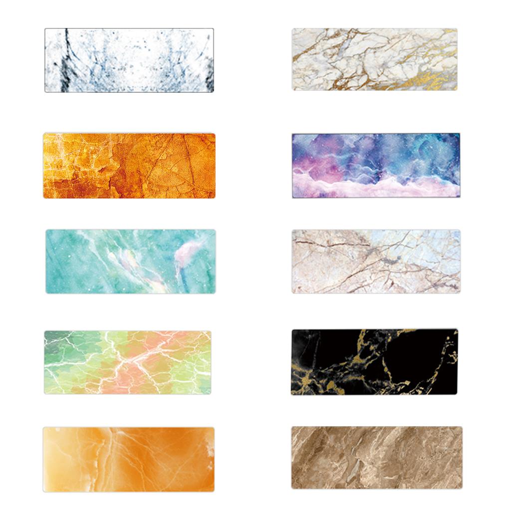 Extra Large Mouse Pad Marble Extended Computer Mouse Pad Non-Slip Non-Stitched Keyboard Desk Mat