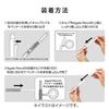 ELECOM Apple Pencil 2nd Generation Hard Case Knock Type Rubber Grip with Clip White TB-APE2KCWH