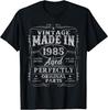 Vintage Made In 1985 Aged Perfectly 40th Birthday 40 Years Gift Limited T Shirt