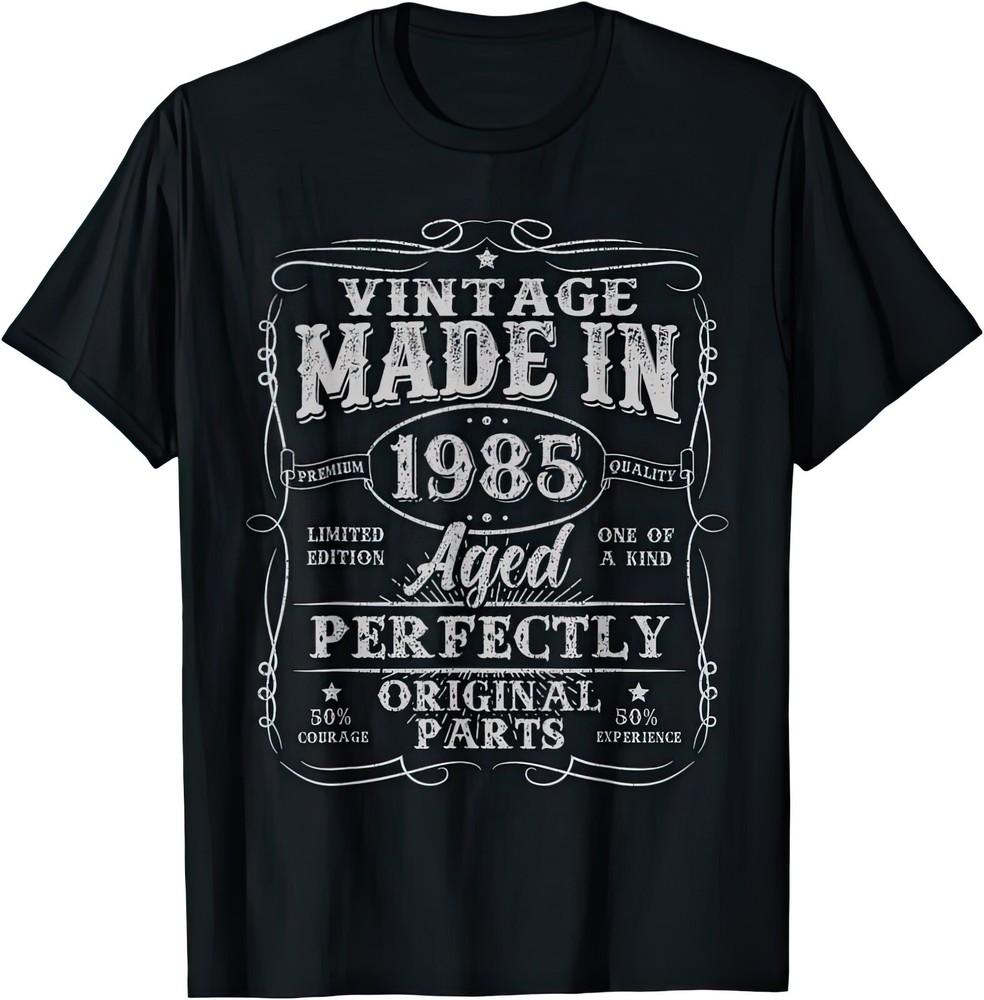 Vintage Made In 1985 Aged Perfectly 40th Birthday 40 Years Gift Limited T Shirt