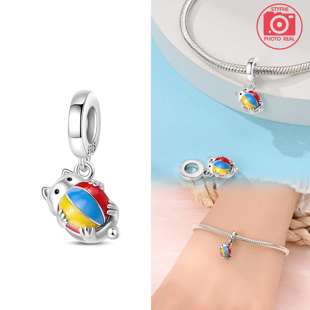 Charms Plata Cat In Basket Pendant Copper Colors For Charms Copper Colors Original Bracelet For Jewelry Making