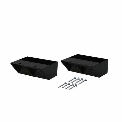 

Heian Shindo Kogyo LABRICO DIY Storage Parts, 2x4 Shelf Brackets, Single, Matte Black, 2-Pack, DXK-2