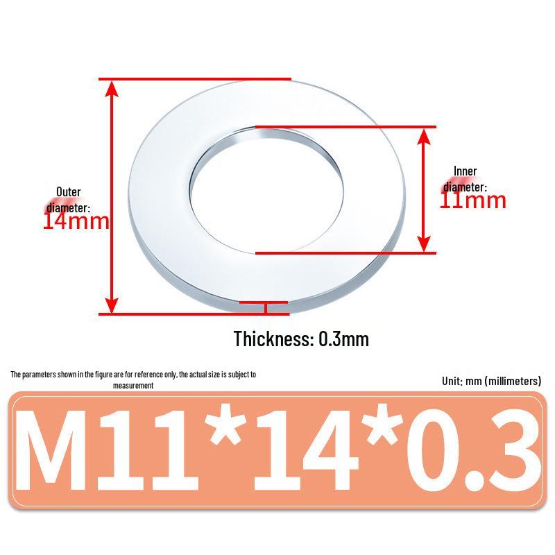 Extra Large Galvanized Metal Flat Washers - Sizes M1.6 to M14