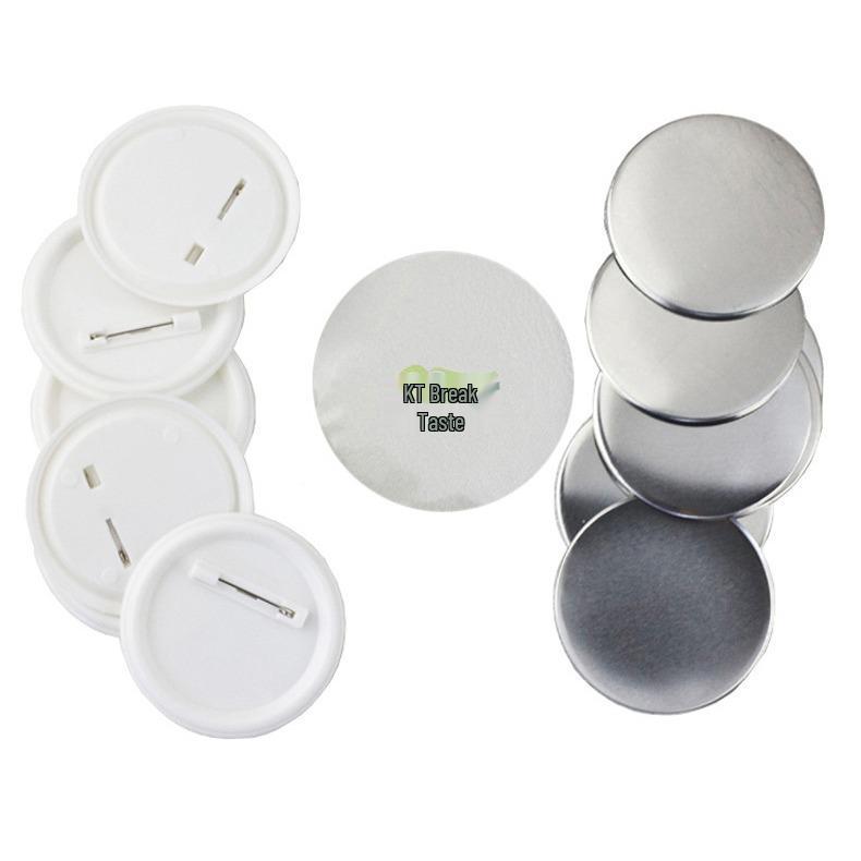 Tinplate Badge Button Material - Name Tag Making Blank Consumables with Spring Pin