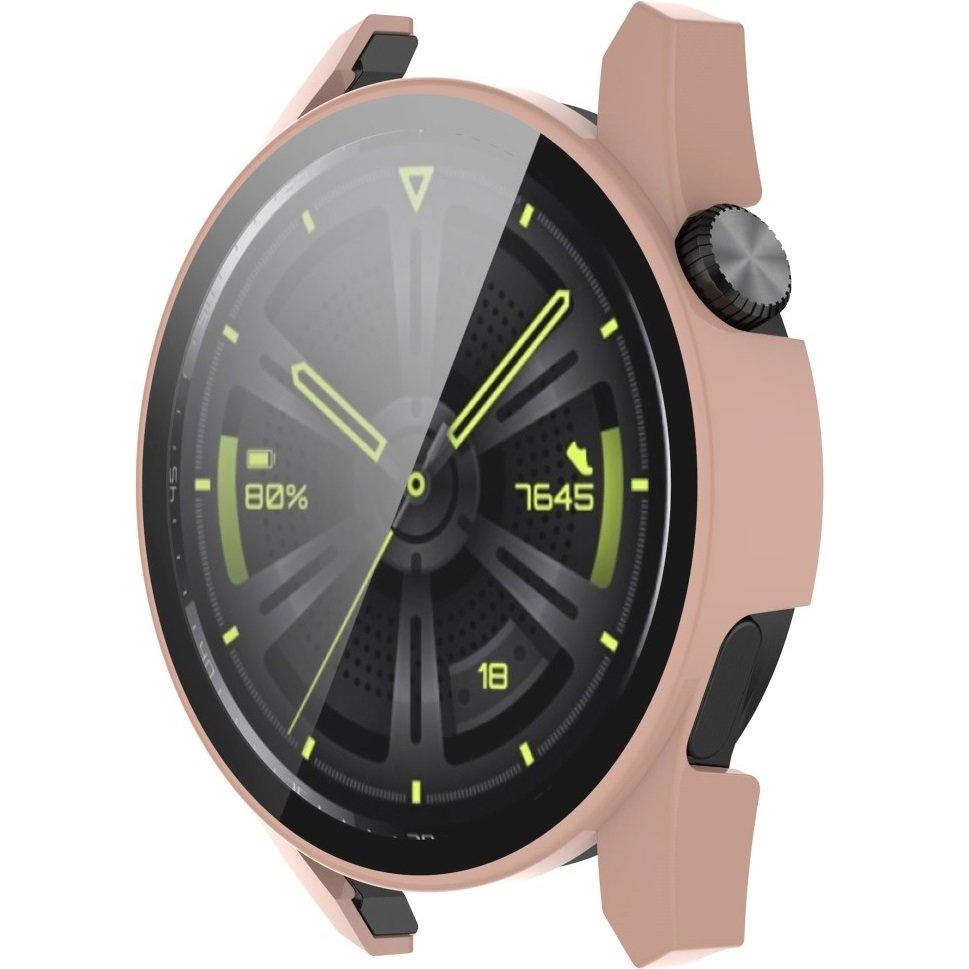 2in1 Case + Tempered Glass for Huawei Watch GT 3 42mm, Pink