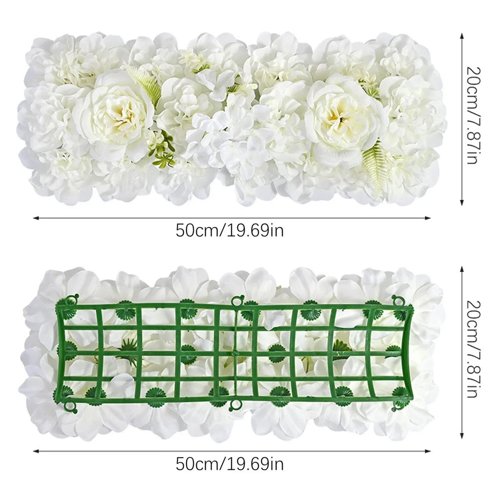 Flower Row Hanging Decoration Artificial Flower DIY Wedding Wall Arrangement Peony Rose Arch Backdrop Background Plants Wall Pad