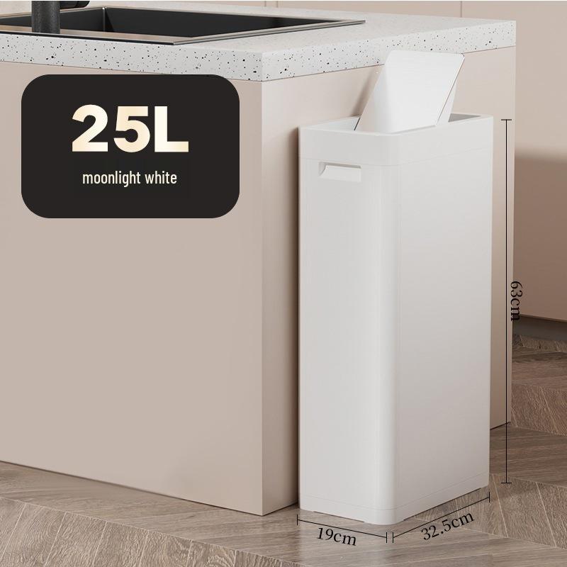 Double-Lid Large Capacity Trash Can for Kitchen, Public, Outdoor & Commercial Use