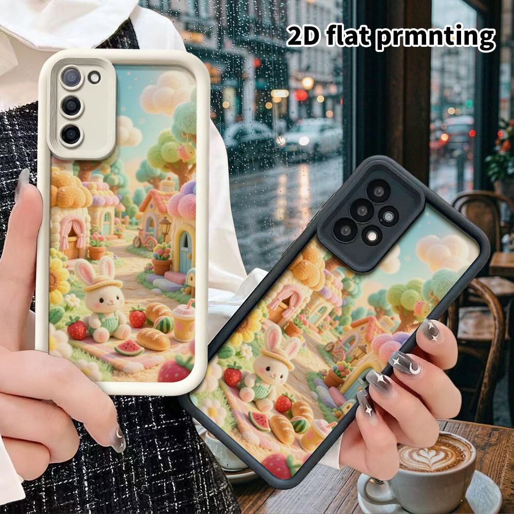 Phone Case: 2D flat, suitable for Samsung Galaxy A34 A35 M05 M06 S20 S22 S21 FE Plus 5G protective case, perfect for picnic time, Christmas, and Hallo