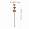 Large Metal Rainwater Collection Stake Standing Birdbath Bowl for Outdoor Garden Patio Yard Decoration Birdbath