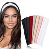 Popular Solid Color High-Elastic Sports Headband for Yoga, Fitness, Running, and Sweat Absorption