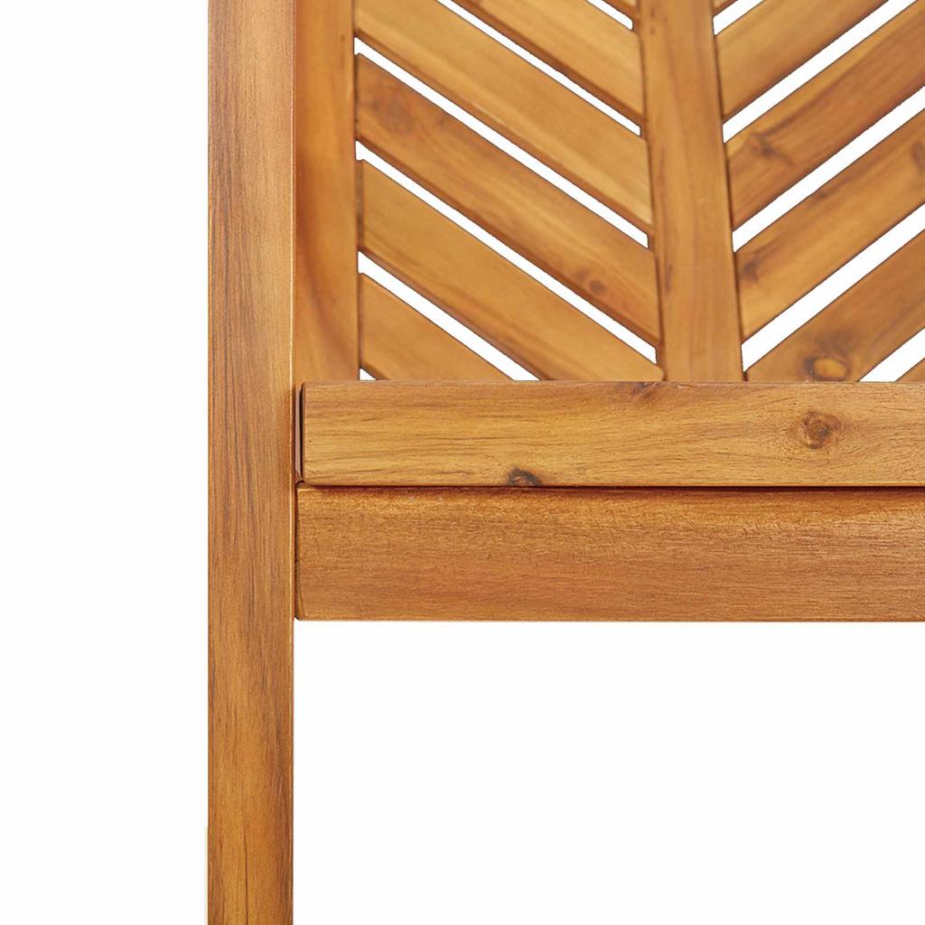 Garden Dining Set 7 pcs Brown Solid Acacia Wood