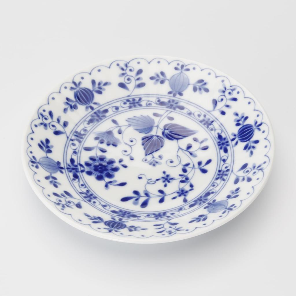 Mino ware plates and side set of approximately 17cm in microwave and dishwasher Romance Onion made in product number plates, 5, diameter, safe,