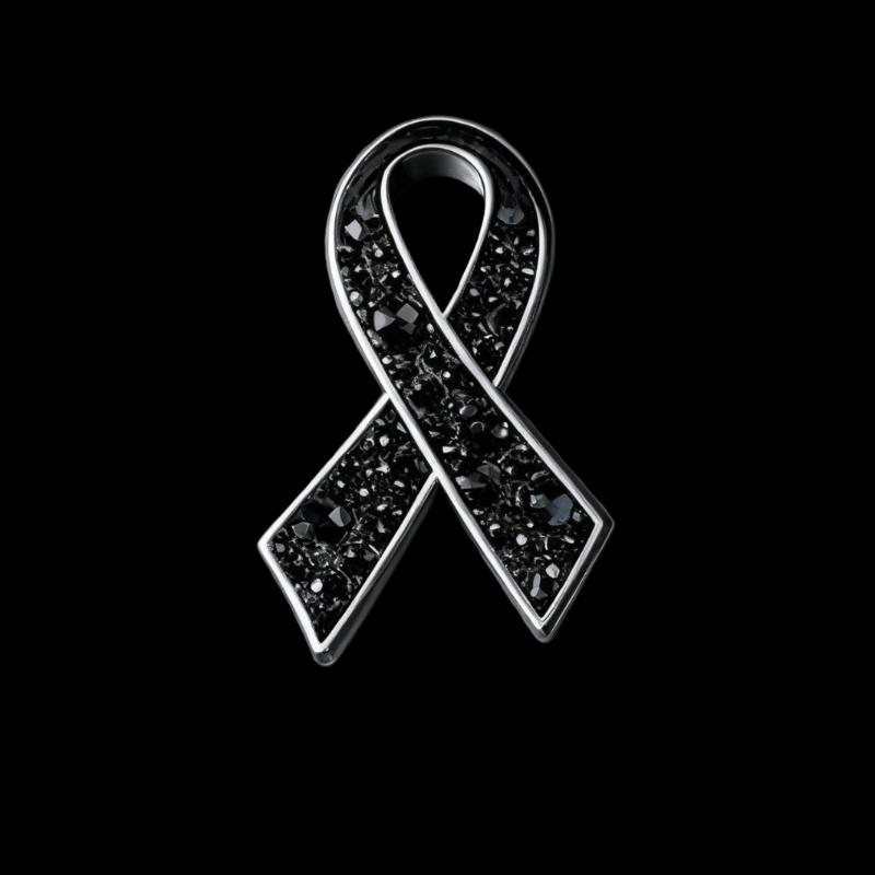 Černá stužka Brož Špendlík Pohřby Pamětní odznak Smuteční odznak Pro ženy Muže Oblek Košile Šátek Šperky Doplňky