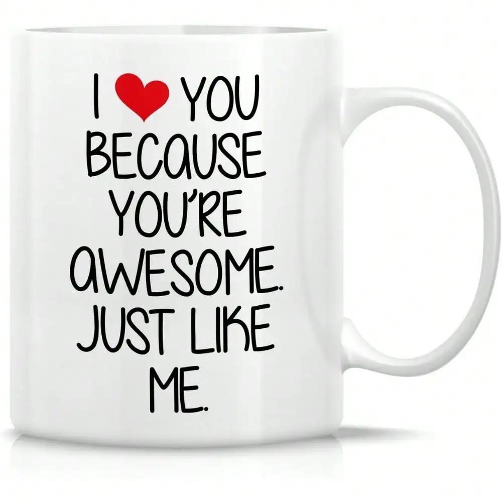 Fun Couples Mug, Girlfriend Mug, Boyfriend Mug, 11 Oz Ceramic Coffee, Fun Birthday and Christmas Gift Inspiration 301-400ml