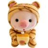 Cute Holding Bottle Pig Doll Plush Toy Little Tiger Rag Doll Christmas Doll Grab Machine