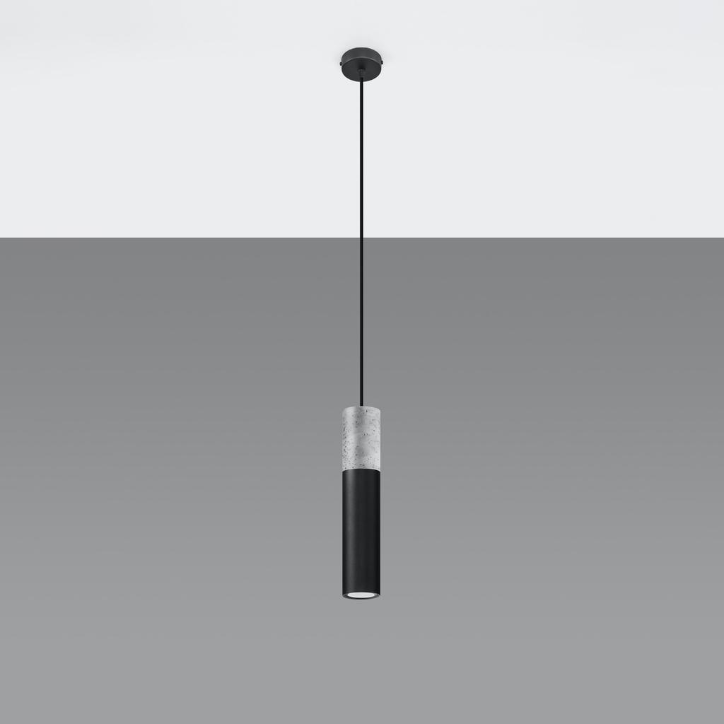 Borgio 1 black hanging lamp