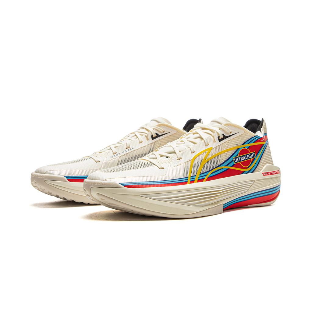 Li Ning Ultralight 2025 Povlak - Bílé Pánské Basketbalové Boty Off-White ABAV007-42