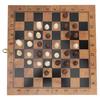 3 in 1 MultiFunctional Folding Wooden Chess Checkers Board Game Portable Draughts Set