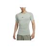 Nike Pro Dri-Fit Comfortable Moisture-Wicking Slim Fit Short Sleeve T-Shirt Men Tops Horizon-Green Black FB7933-370
