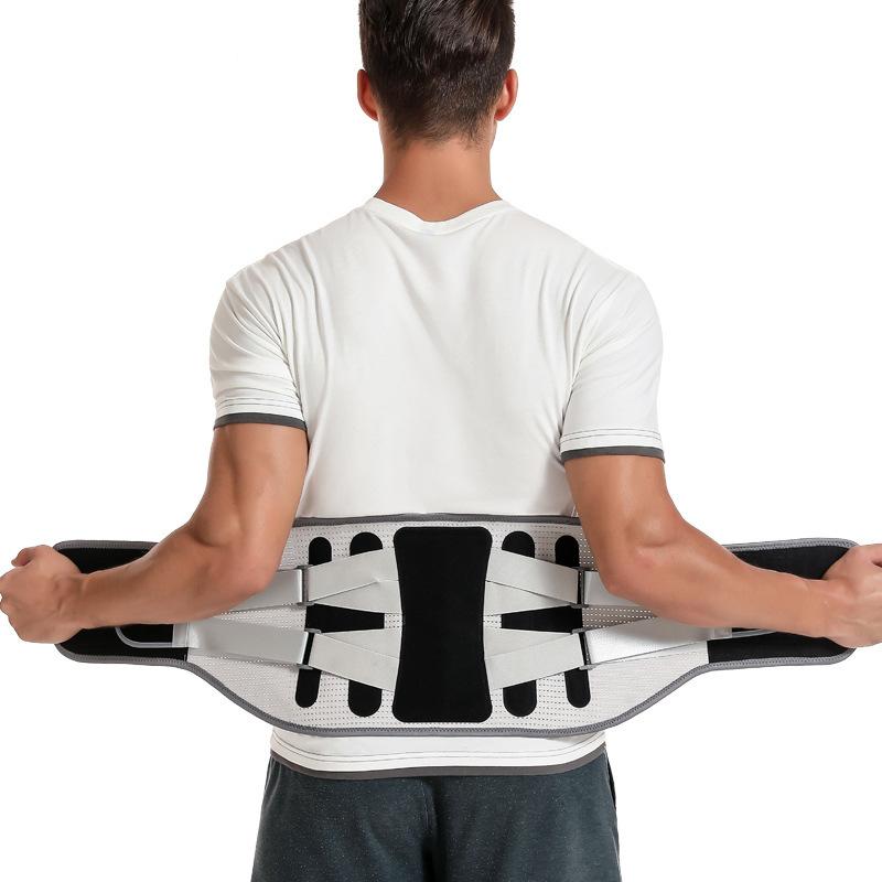 Cross-border Polyester Fiber Sports Waist Support Men Women Adjustable Waist Brace Fitness Weightlifting Running Support Waist Xxl серый