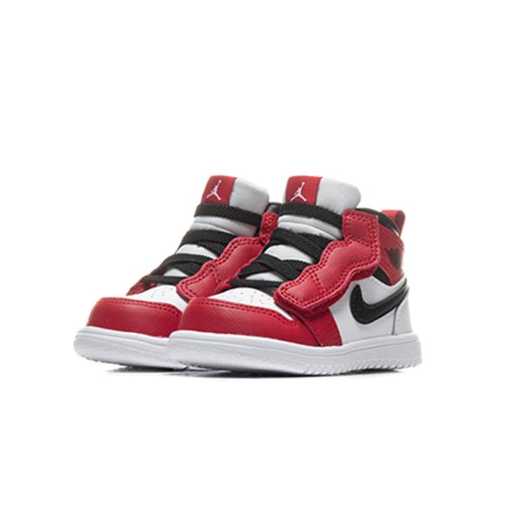 Jordan Air Jordan 1 Slip Resistant Cushioning Mid top Toddler Shoes White Red Infant And Toddler AR6352-173