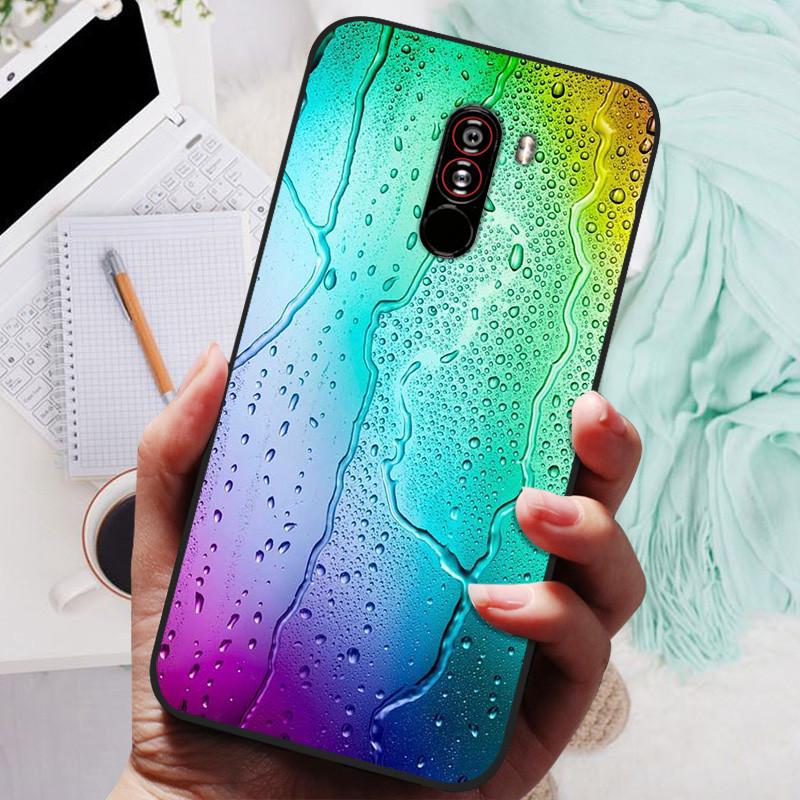 For xiaomi mi pocophone f1 Cases Cat Painted Soft TPU Silicone Phone Cover For xiaomi poco F1 Case PocofoneF1 Case Coque Etui