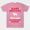 T-shirt Donna Rottweiler Maglione di Natale Brutto Stampa Harajuku Kawaii T-shirt Estiva Manica Corta T-shirt da Donna Top Tee