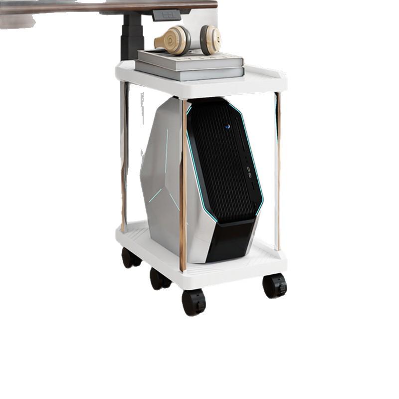 Multi-layer Mobile Storage Rack with Brakes for Office/Home