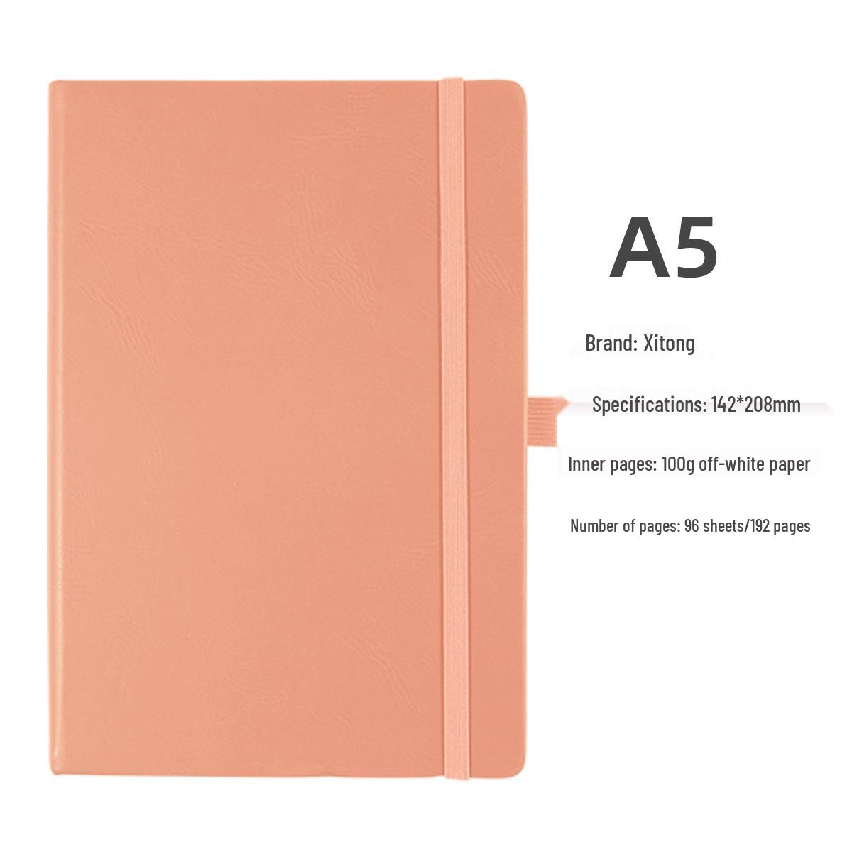 Xitong A5/B5 Elastic Band Notebook - Thick Paper, No Ink Bleed, Perfect for Diary Writing