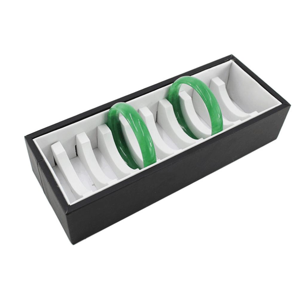 10 slotová PU kožená PVC vložka pro kartu s náramkem na šperky, černá