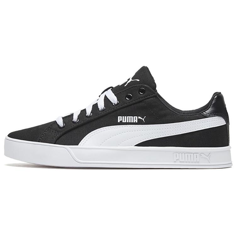 PUMA Smash Vulc Canvas Black White Men s 374754-02 EU 36