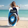Personalized Charlotte Football Club Crest Beach Towel Microfiber Beach Towel Thin Absorbent for Beach Swimming Yoga Bath Sports. 0910169