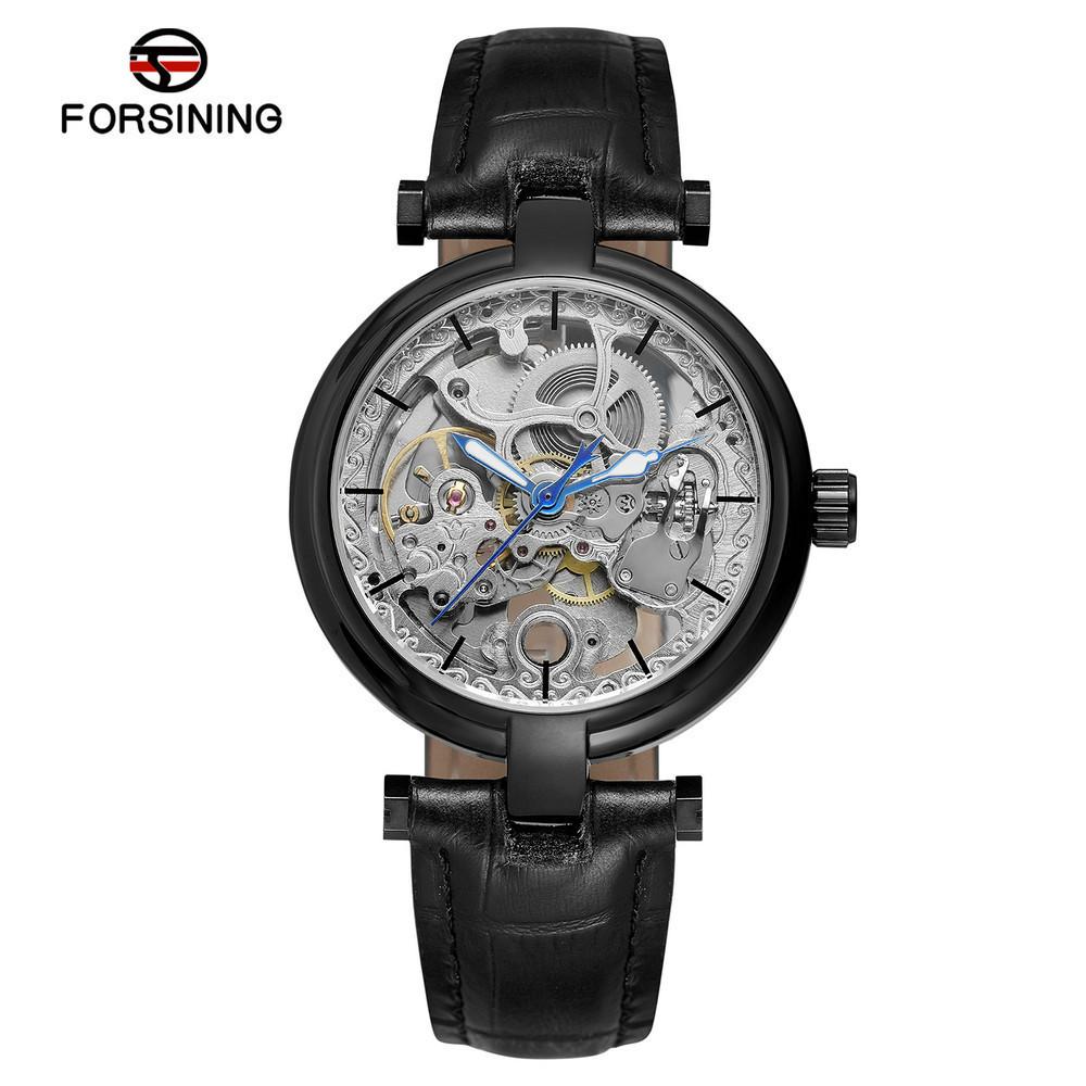 FORSINING Men's Fashion Carved Hollow Fully Automatic Waterproof Mechanical Watch