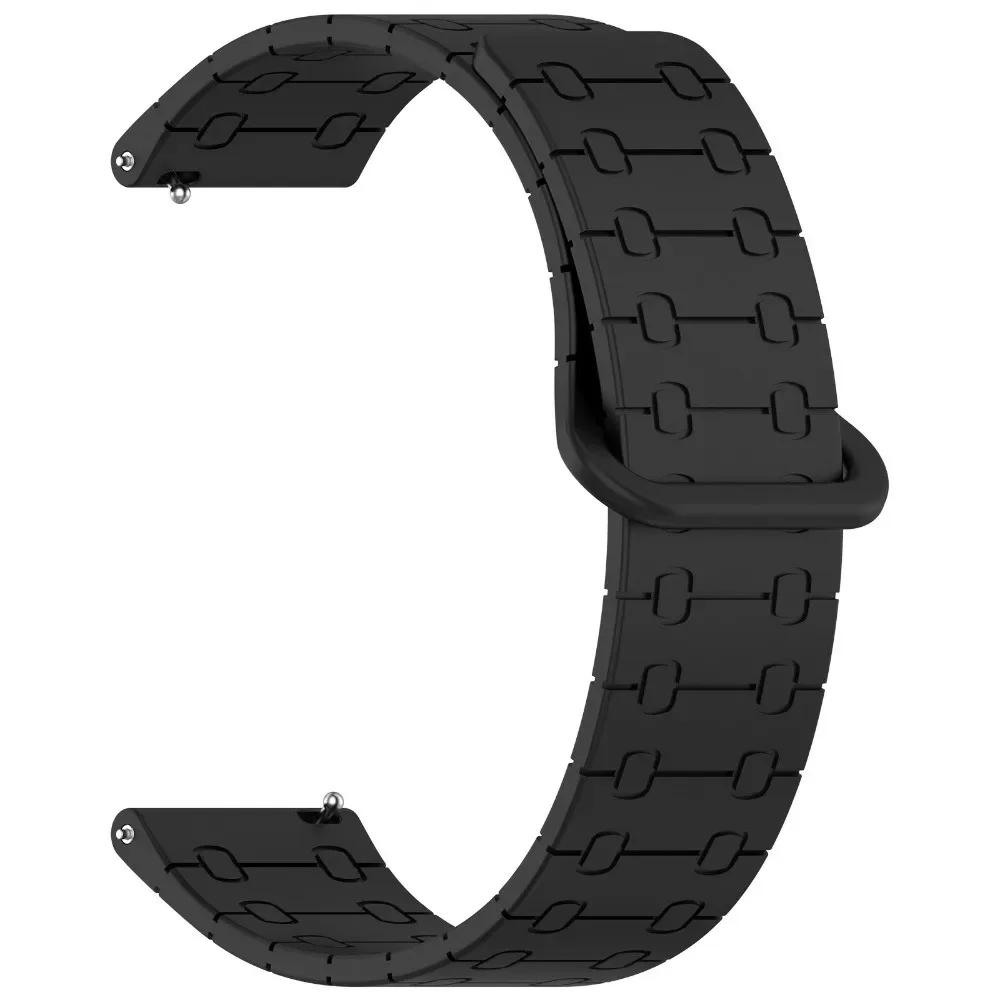 22mm Magnetic Silicone Strap For Huawei Watch GT6 5Pro GT5 46mm Sport Band For Redmi Watch 5 Active/5 Lite For Amazfit Balance