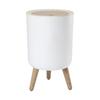 Garbage Can with Press Top Cover Durable Fashion for Outdoor Bathroom Bedroom