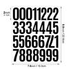 2-inch Digital Sticker Cut Die Self-adhesive Vinyl Vinyl Sticker Waterproof Number Identification Classification Digital Sticker