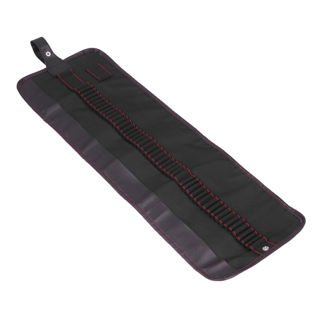 Pen Curtain Portable Pencil Case Oxford Cloth Canvas Pen Curtain Stationery Pen Case48 Hole