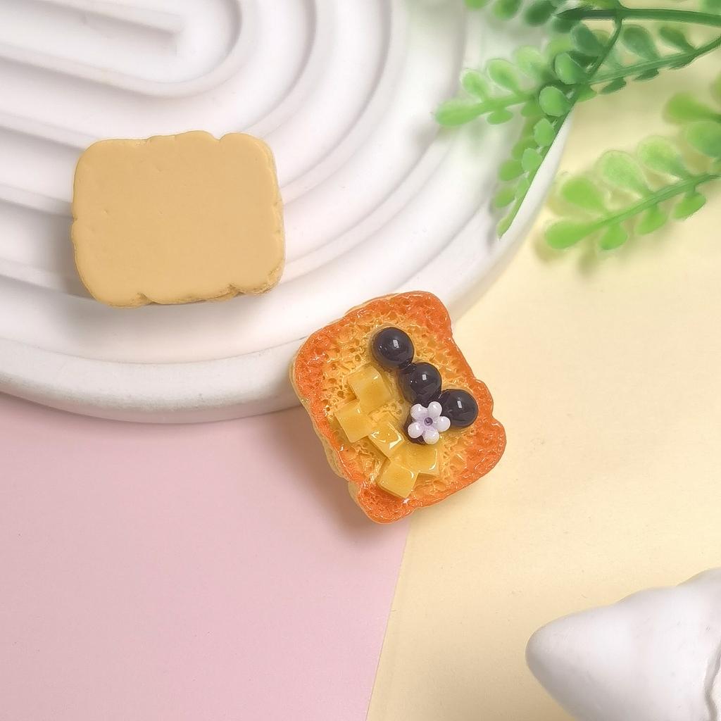 100PCS Resin Accessories Cute Cake Bread Flatback Scrapbooking Patch Craft DIY Children Hairwear Handmade Decoration Cup