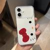 Hollow kt cat expression large window for Apple iPhone17/16Pro mobile phone case 15 matte 14 cute 13