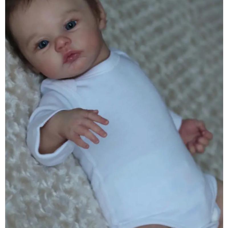 Куклы Reborn Baby Dolls Девочка 45 см 17,7 дюйма Реалистичные куклы новорожденных младенцев, которые выглядят как настоящие куклы, мягкое силиконовое виниловое тело