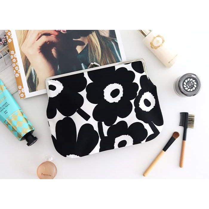 Marimekko Puolikas Kukkaro Mini Unikko Coin Purse Women's 52_1_52229291497 F Black/White