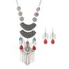 Imitation Turquoise Ethnic Style Jewelry Set Exaggerated Neck Jewelry  Women