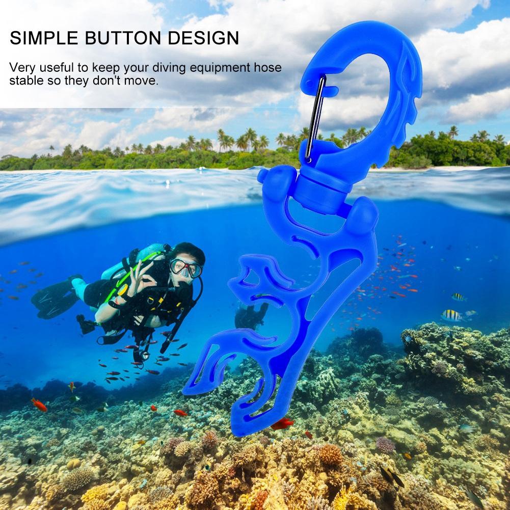 Keep Diving Underwater Diving Hose Holder Clip Buckle Hook Black